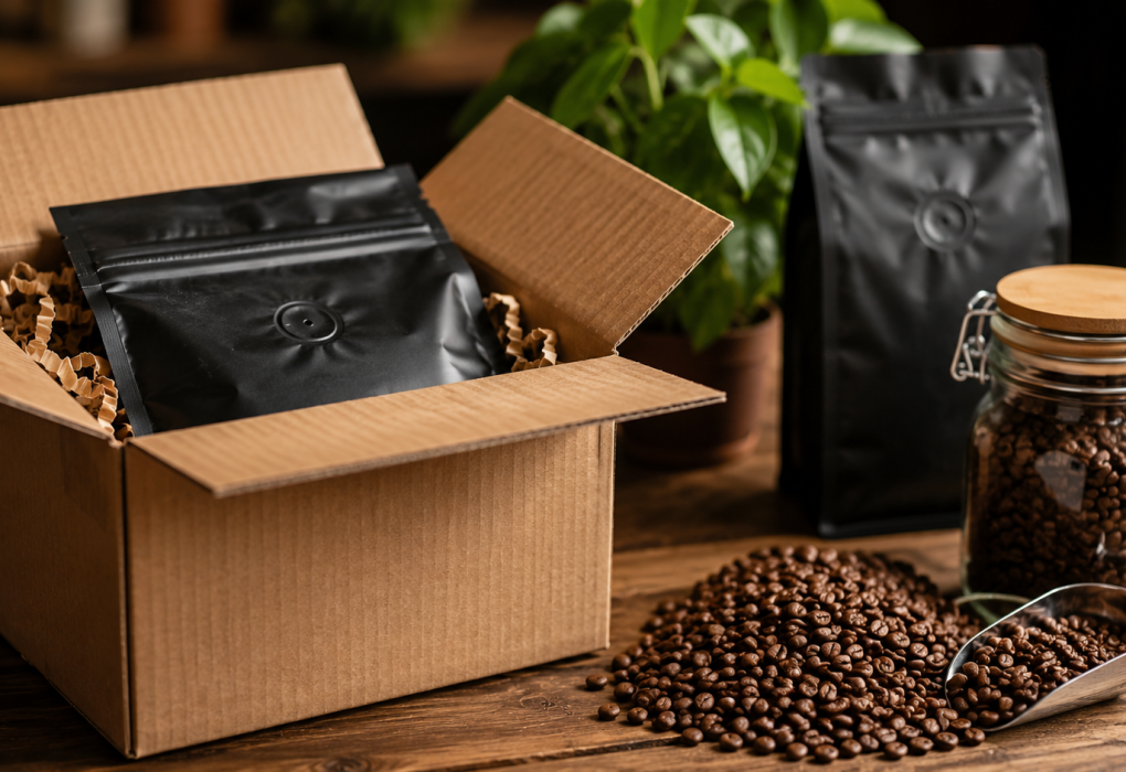 Kaffeebohnen bestellen - Lagerung und Lieferung