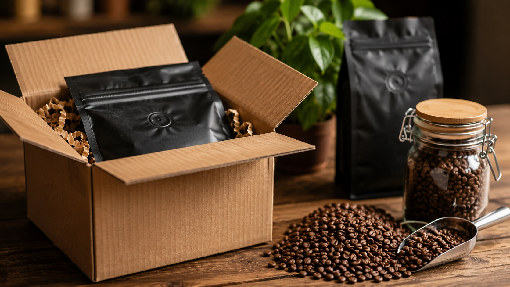 Kaffeebohnen bestellen - Lagerung und Lieferung